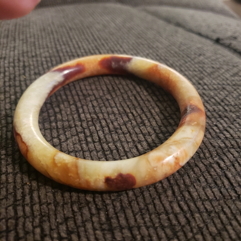 Agate solid bangle - Picture 4 of 7